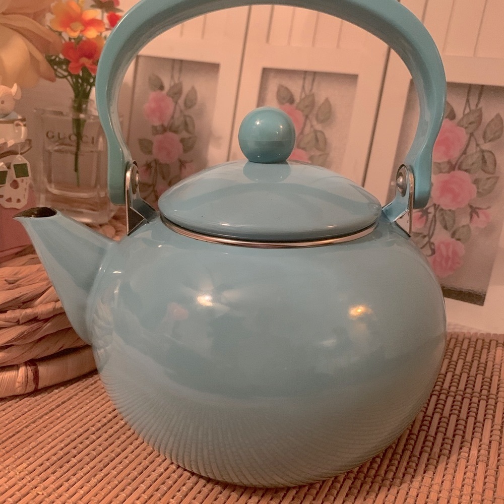 Turquoise Tea Kettle - Picture 3 of 11
